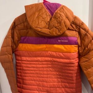 Cotopaxi Women's Puffer Jacket - Orange and Purple